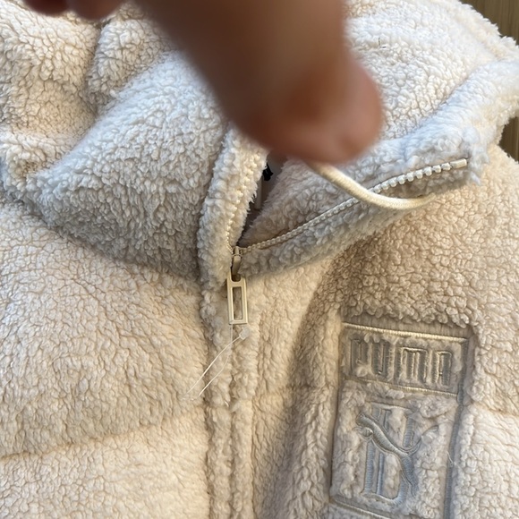NWOT PUMA X Big Sean Puffer Jacket With Hoodie Birch Beige Men’s Large F… - Picture 5 of 15